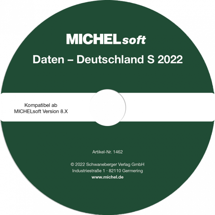 MICHEL-Daten/Update 2022 Briefmarken Deutschland S – für Soft