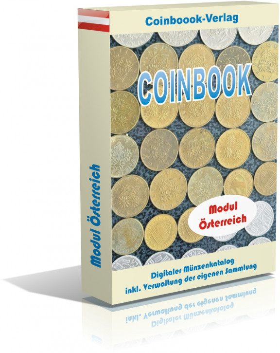 Münzsoftware Coinbook Classic inkl. Modul Österreich von 1835 bis 2001