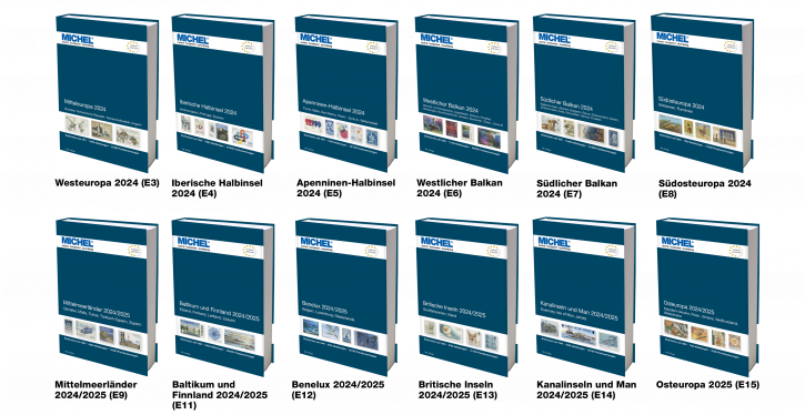 Europe Set 2024: 12 volumes (3-9, 11-15)