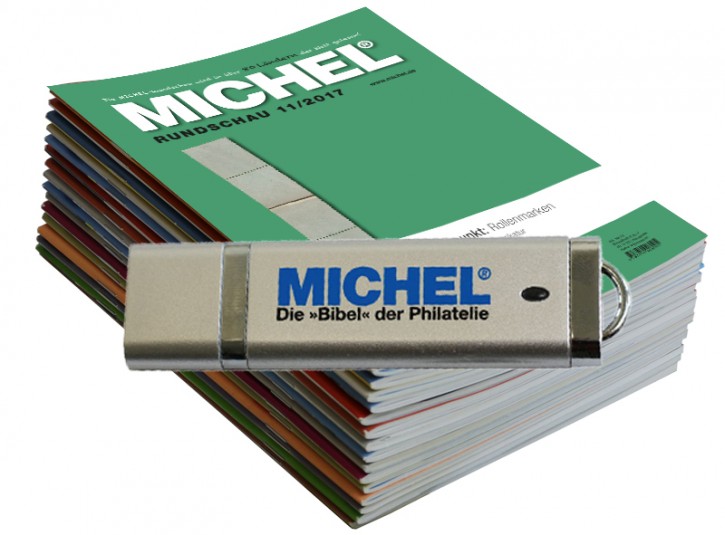 MICHEL-Rundschau-Jahrgang 2018 auf USB-Stick