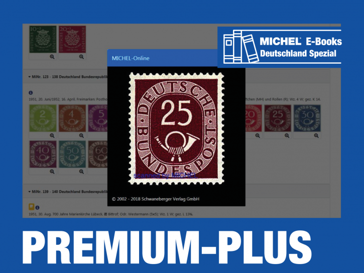 Database MICHEL Online, Premium Plus