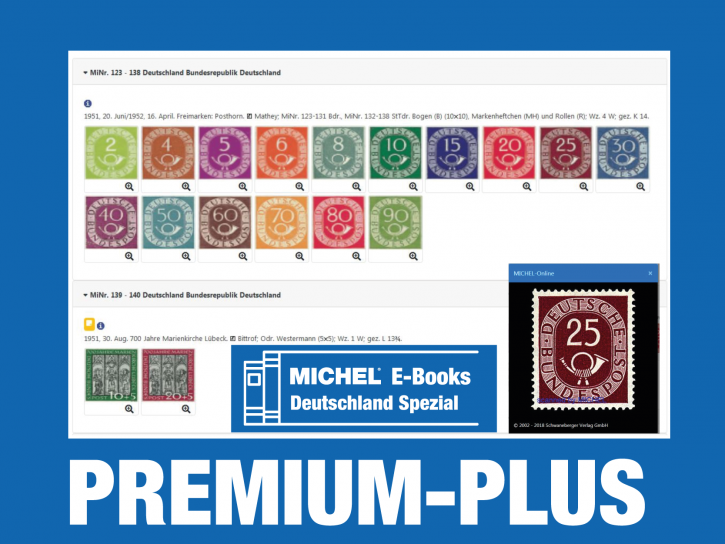 Database MICHEL Online, Premium Plus