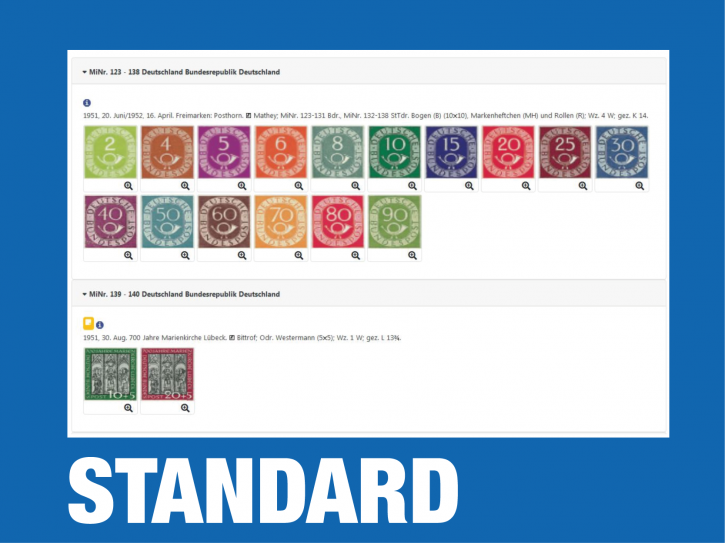 MICHEL-Online Briefmarken Ganze Welt, Standard Version