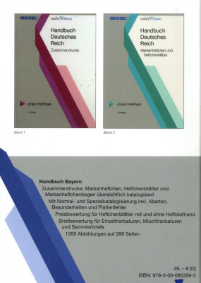Handbuch Bayern - Zusammendrucke, Markenheftchen, Heftchenblätter, Markenheftchenbogen (Hettinger)